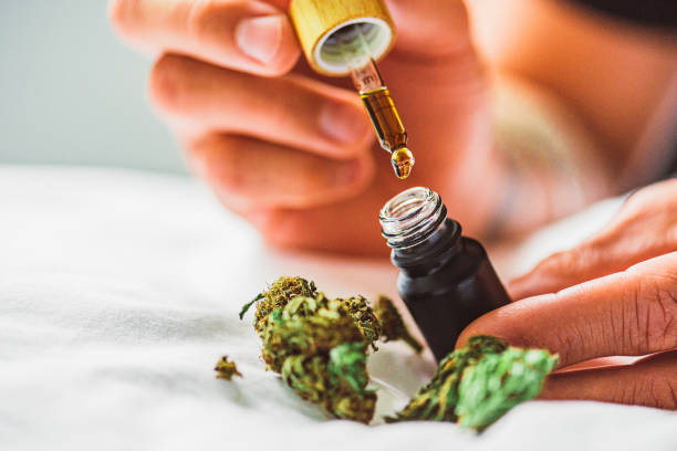 The use of cannabis as medicine has not been rigorously tested due to production and governmental restrictions, resulting in limited clinical research to define the safety and efficacy of using cannabis to treat diseases. Here’s some CBD oil with a pipette